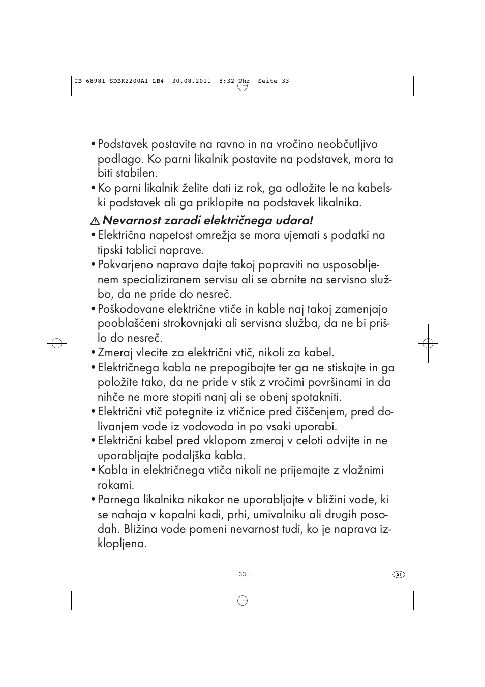 Silvercrest SDBK 2200 A1 User Manual | Page 35 / 72