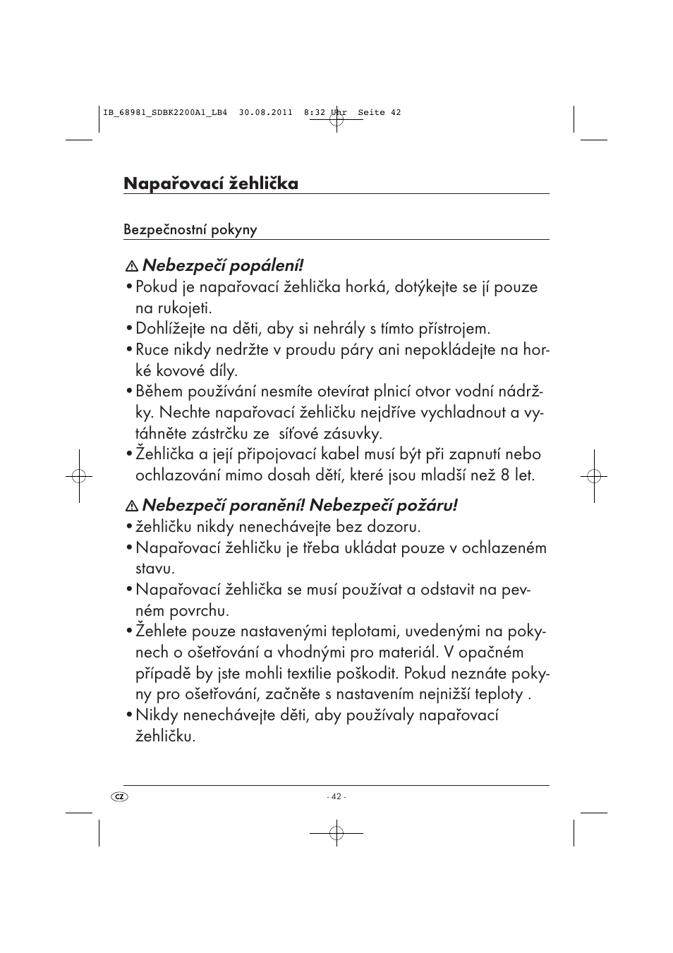 Silvercrest SDBK 2200 A1 User Manual | Page 44 / 72