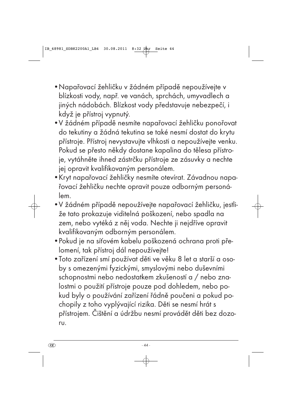 Silvercrest SDBK 2200 A1 User Manual | Page 46 / 72