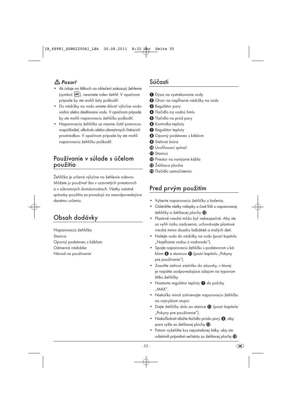 Silvercrest SDBK 2200 A1 User Manual | Page 57 / 72
