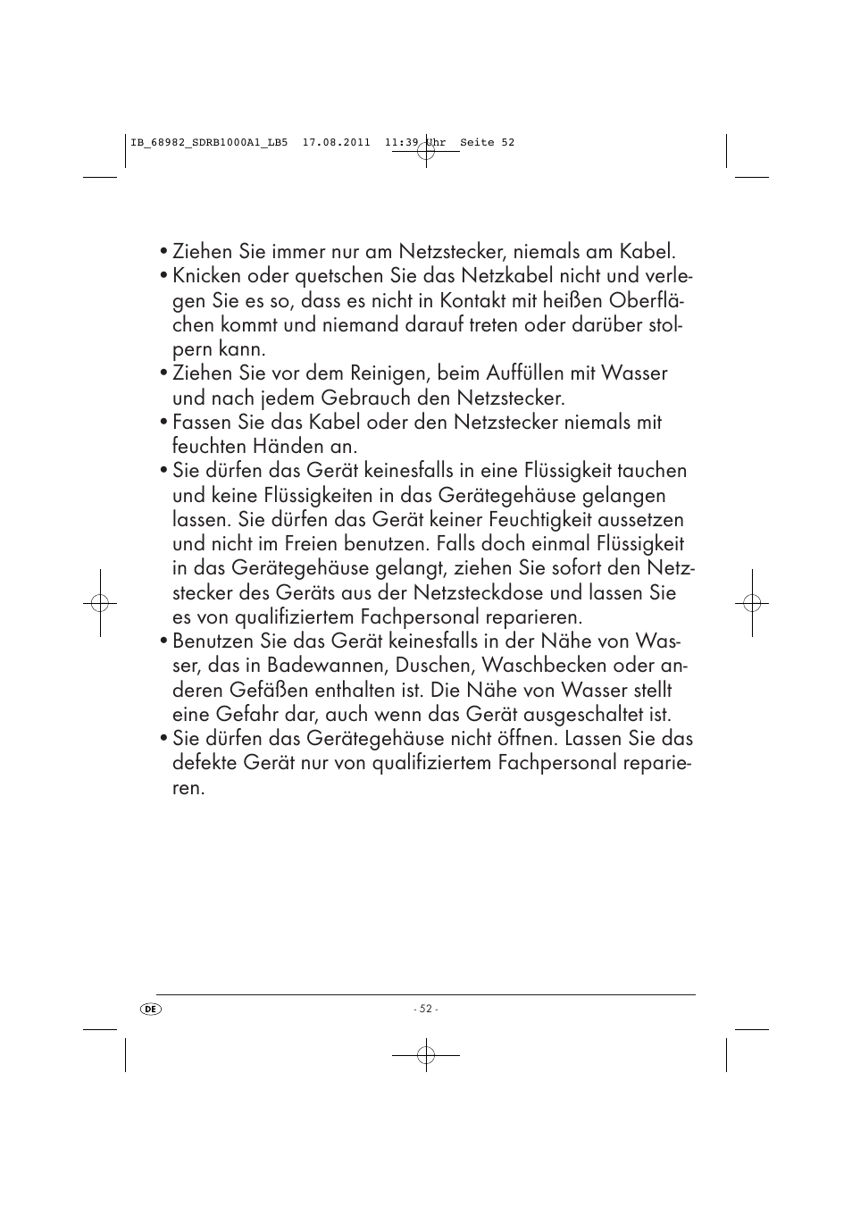 Silvercrest SDRB 1000 A1 User Manual | Page 54 / 62