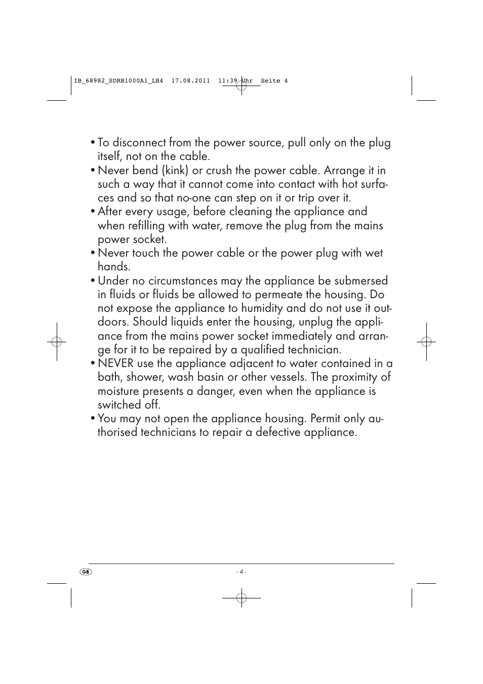Silvercrest SDRB 1000 A1 User Manual | Page 6 / 86