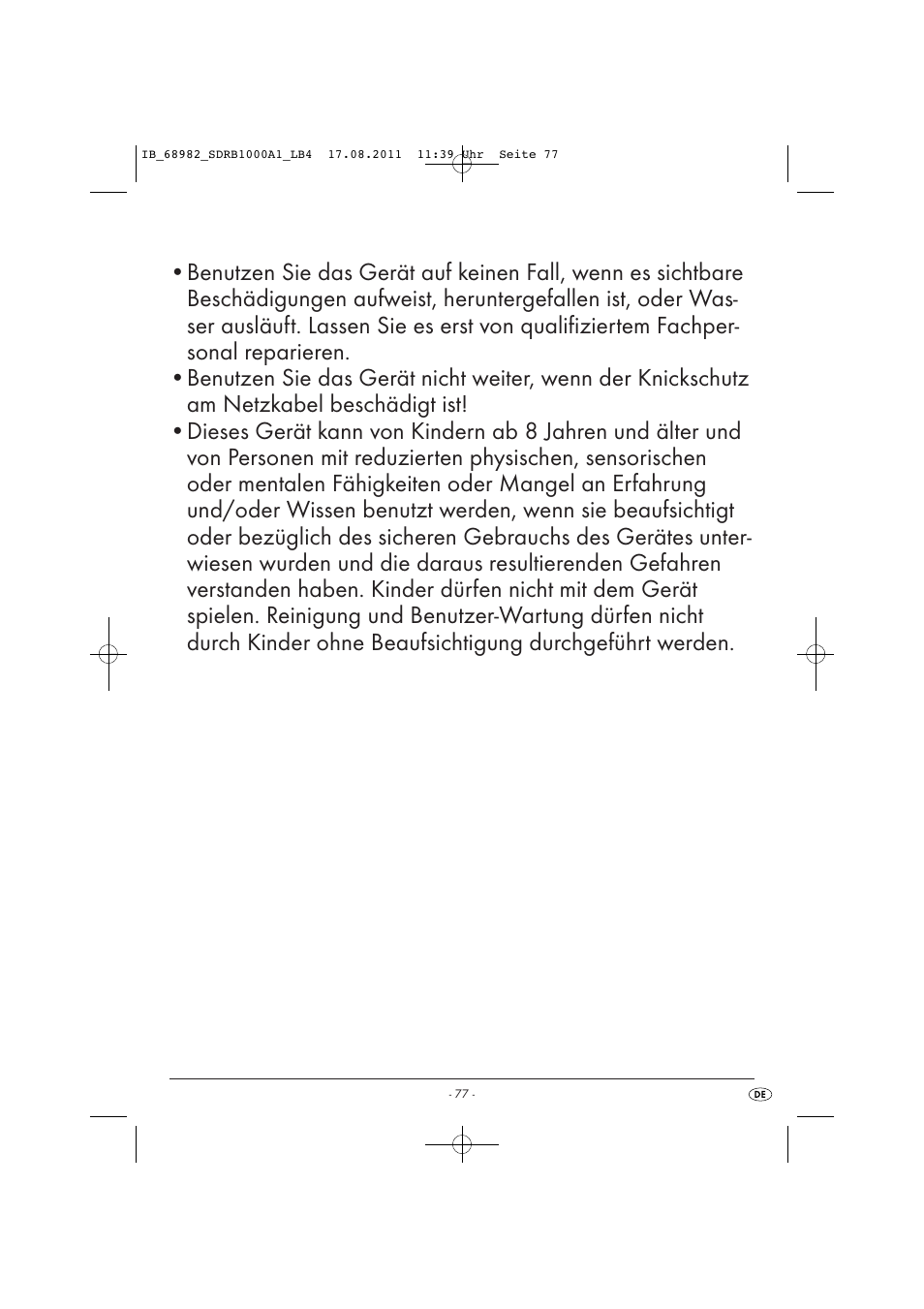 Silvercrest SDRB 1000 A1 User Manual | Page 79 / 86