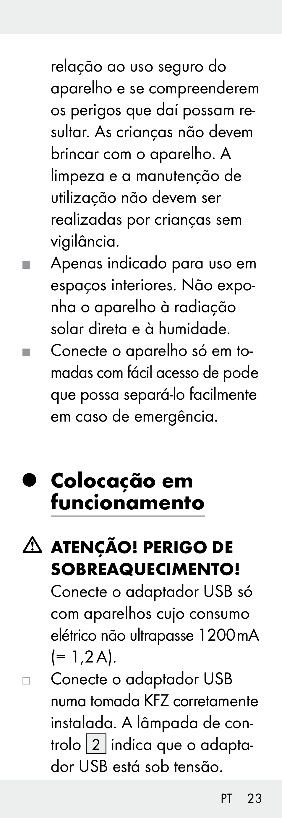 Colocação em funcionamento | Silvercrest Z31306A, Z31306A-W User Manual | Page 23 / 43