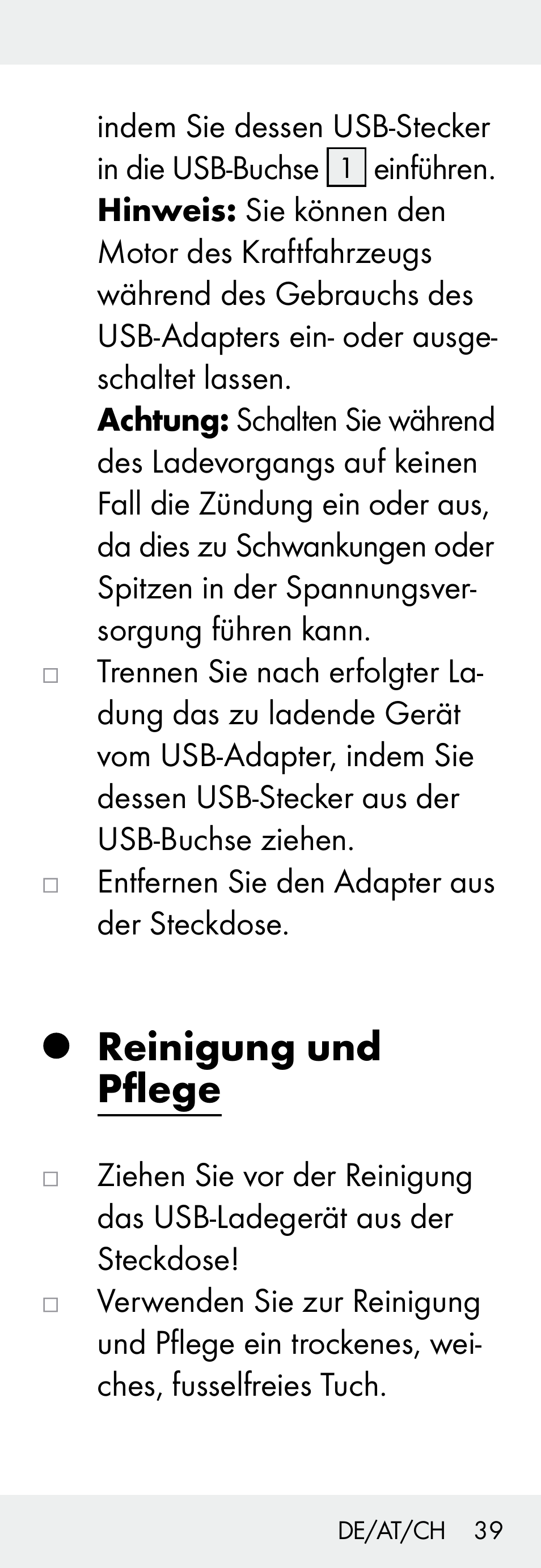 Reinigung und pflege | Silvercrest Z31306A, Z31306A-W User Manual | Page 39 / 43