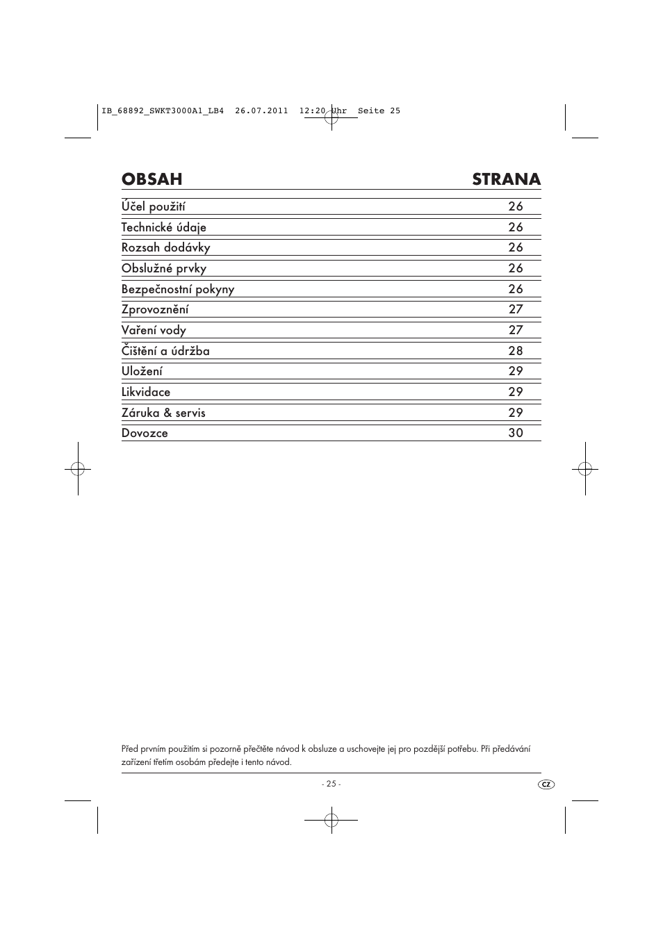 Silvercrest SWKT 3000 A1 User Manual | Page 27 / 44