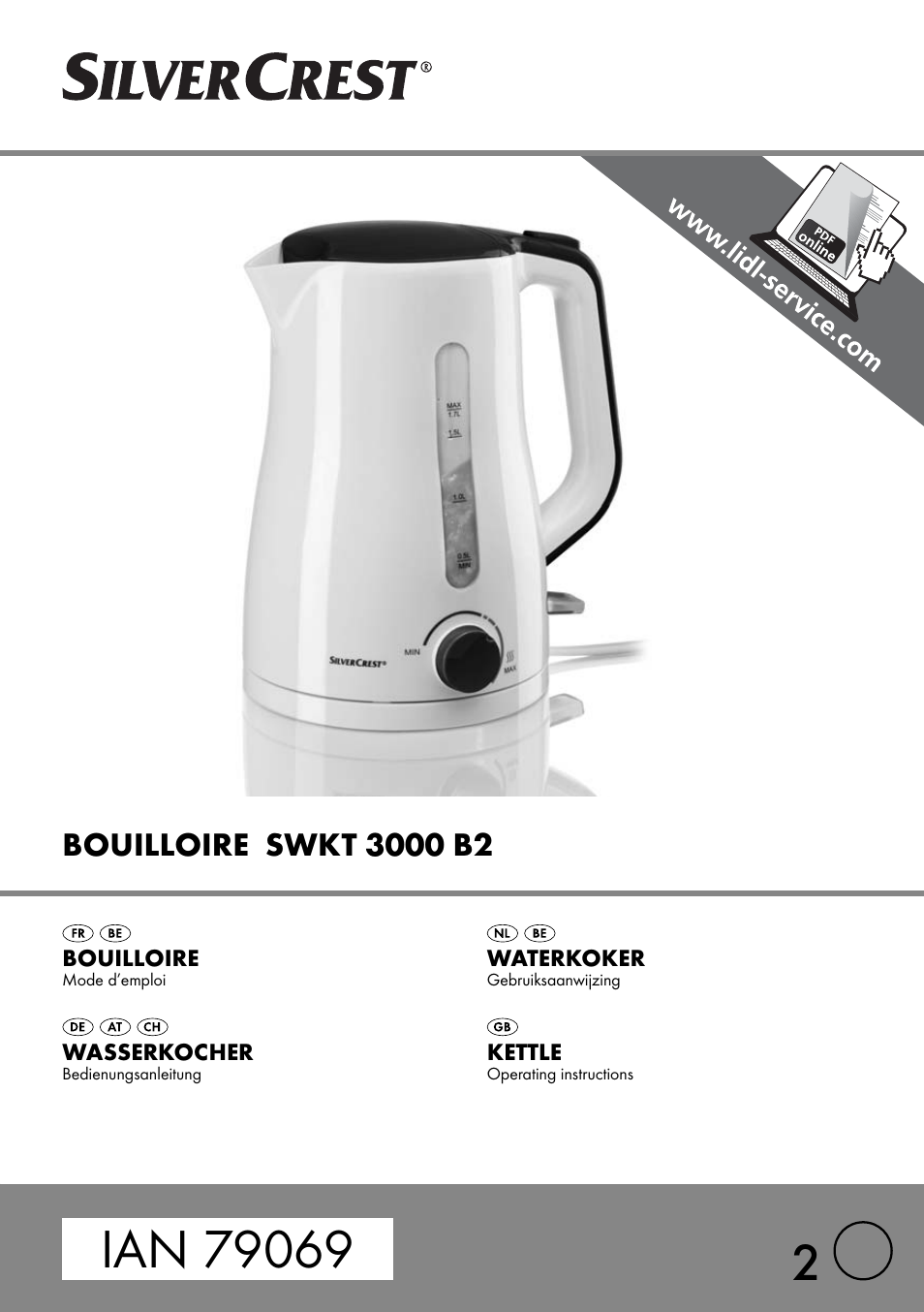 Silvercrest SWKT 3000 B2 User Manual | 52 pages