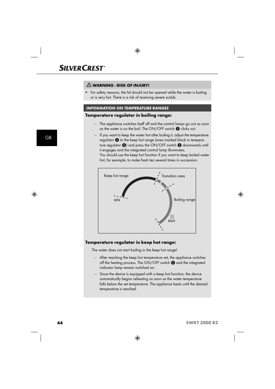 Silvercrest SWKT 3000 B2 User Manual | Page 47 / 52