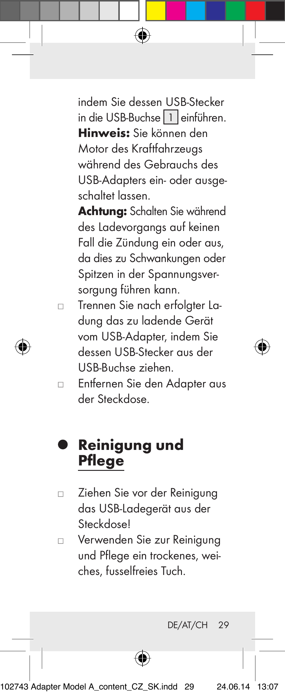 Reinigung und pflege | Silvercrest Z31306A, Z31306A-W User Manual | Page 29 / 33