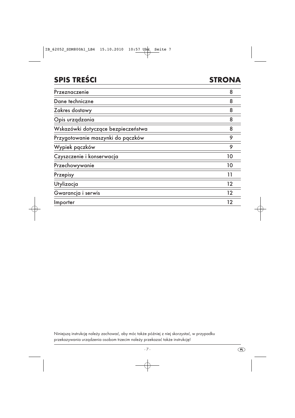 Silvercrest SDM 800 A1 User Manual | Page 9 / 44