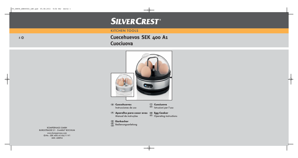Silvercrest SEK 400 A1 User Manual | 23 pages