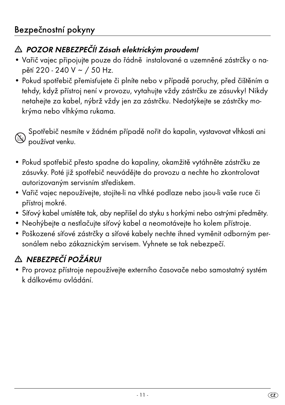 Bezpečnostní pokyny | Silvercrest SEK 400 B2 User Manual | Page 14 / 27