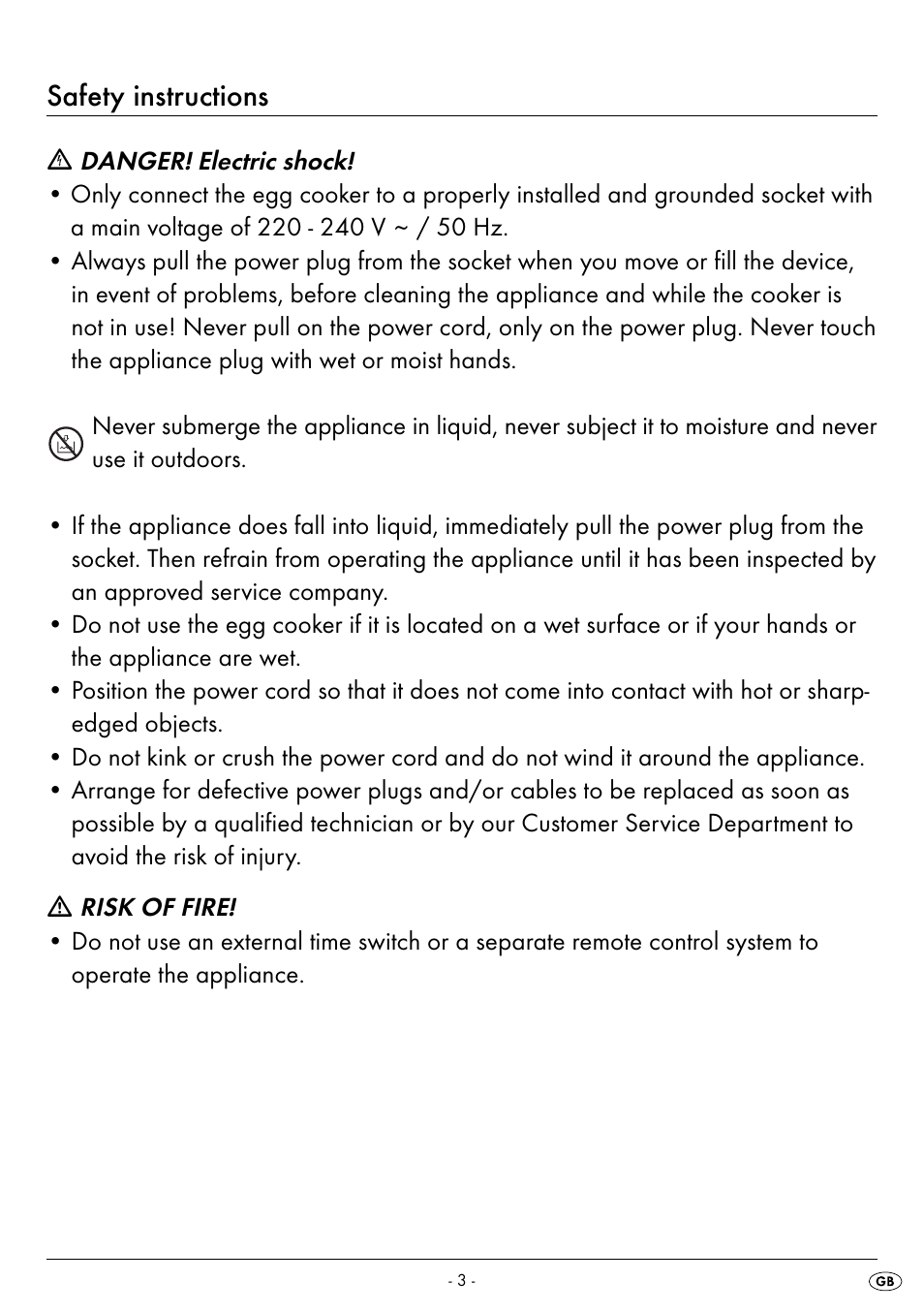 Safety instructions | Silvercrest SEK 400 B2 User Manual | Page 6 / 27