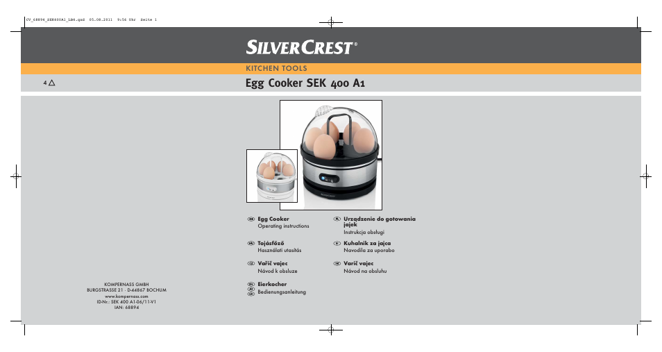 Silvercrest SEK 400 A1 User Manual | 31 pages