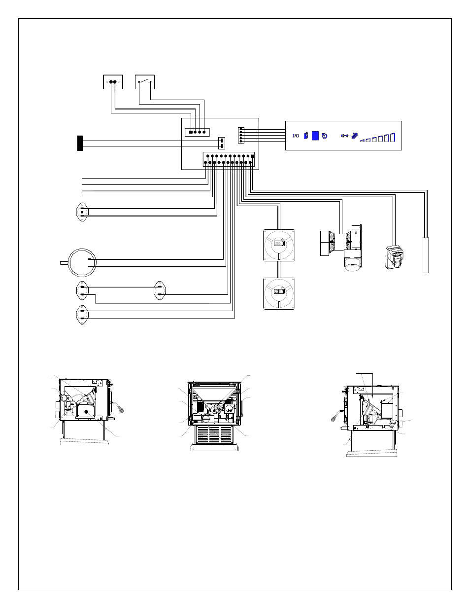 Electrical diagram, Figure 26 electrical diagram, Figure 27 components left side | Figure 28 components rear, Figure 29 components right side, Control board, Electric shock | Drolet ECO-35 User Manual | Page 26 / 30