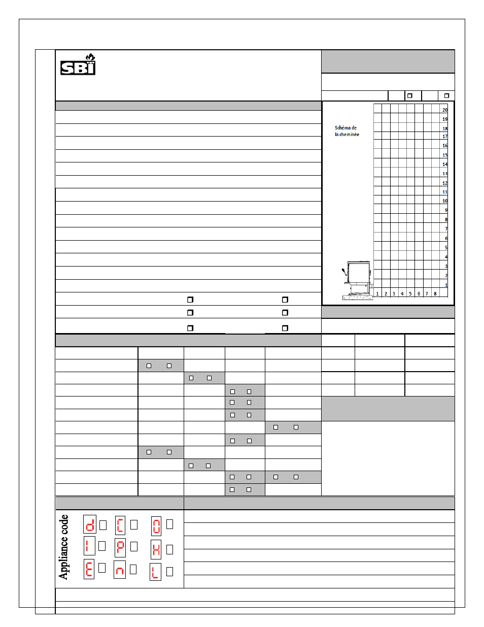 Appendix b, Inspec t io n and rep a ir f o rm | Drolet ECO-35 User Manual | Page 29 / 30