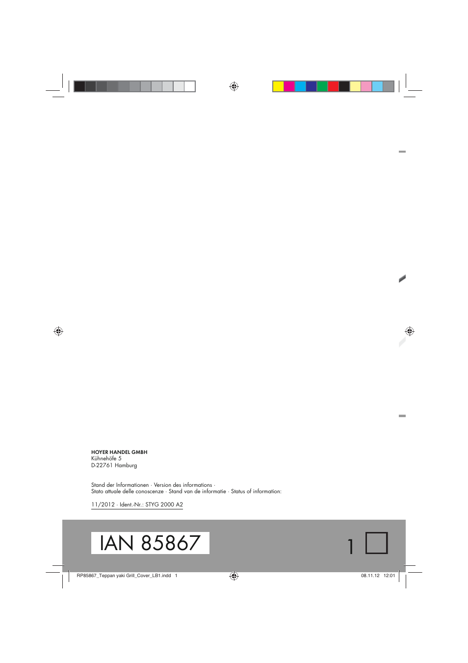 Silvercrest STYG 2000 A2 User Manual | Page 62 / 62