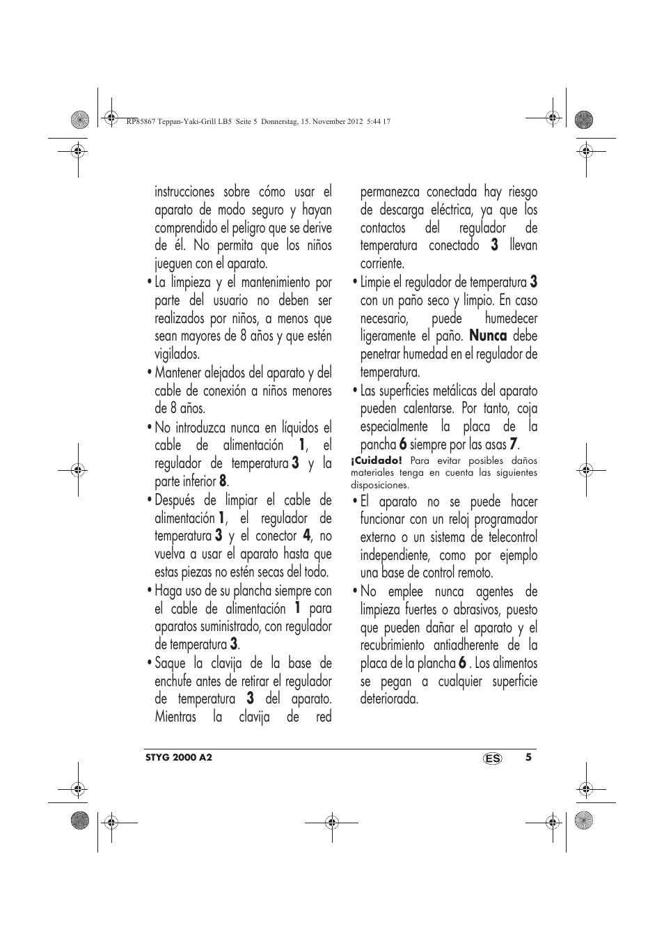 Silvercrest STYG 2000 A2 User Manual | Page 7 / 62