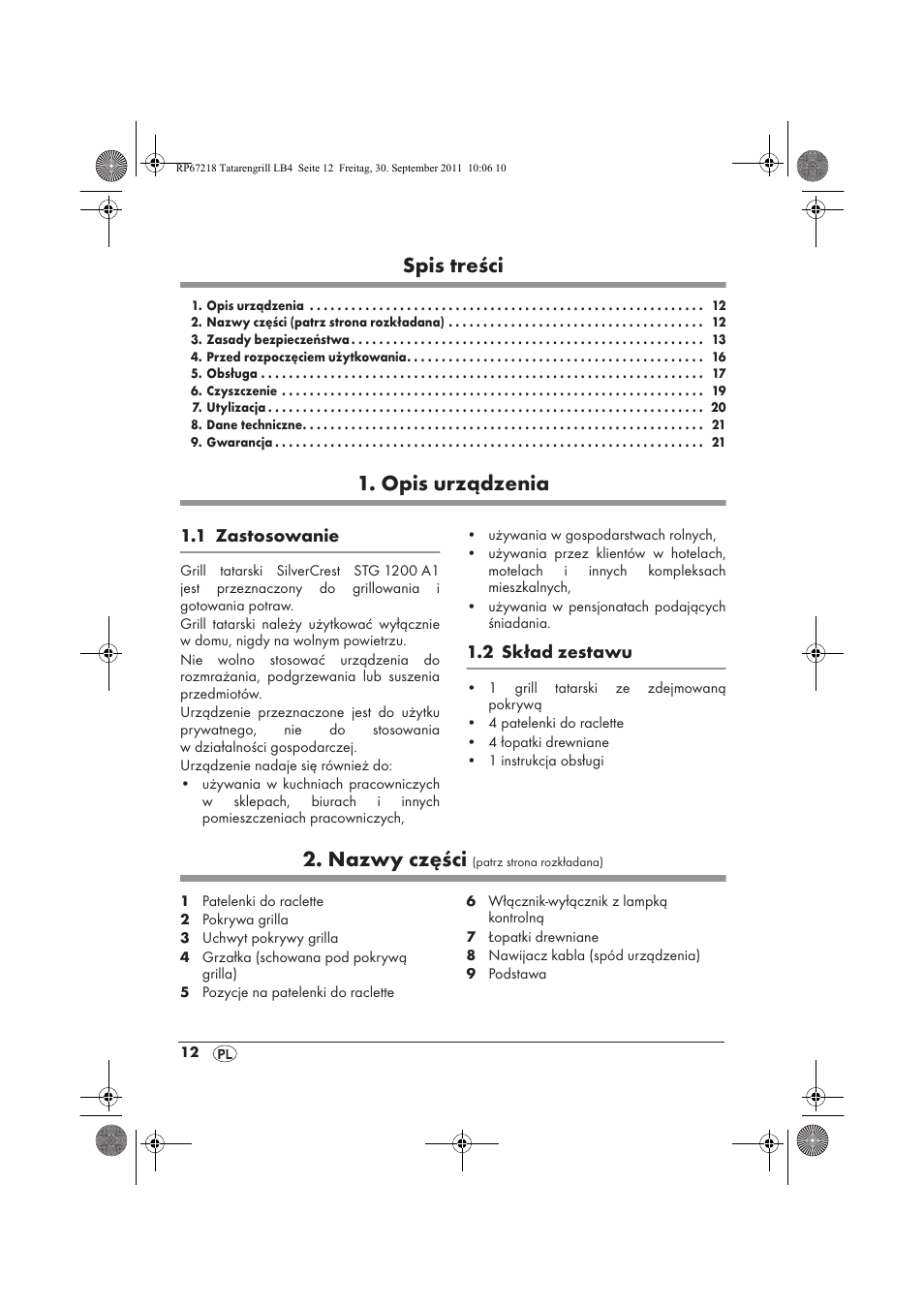 Silvercrest STG1200A1 User Manual | Page 14 / 74