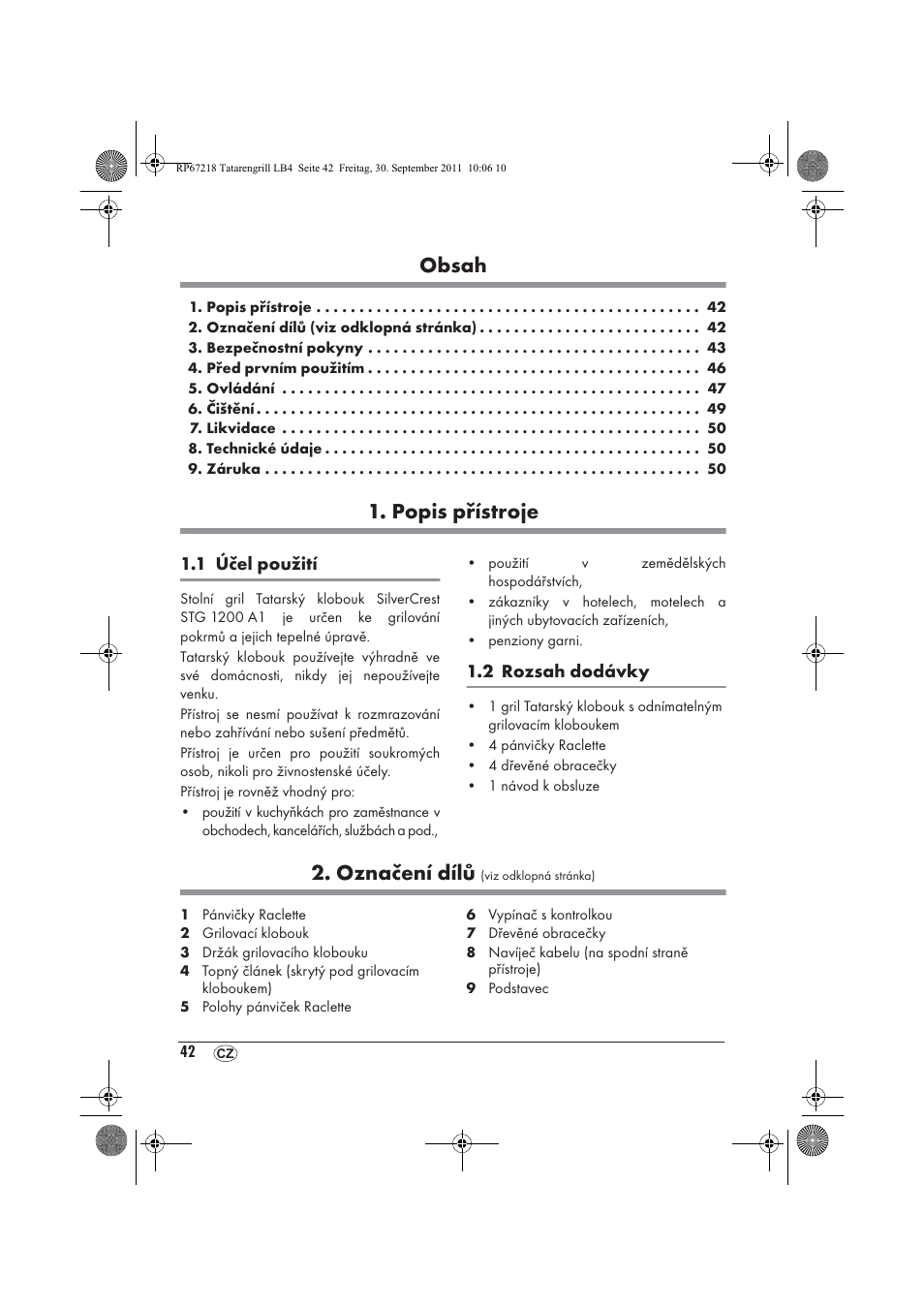 Silvercrest STG1200A1 User Manual | Page 44 / 74