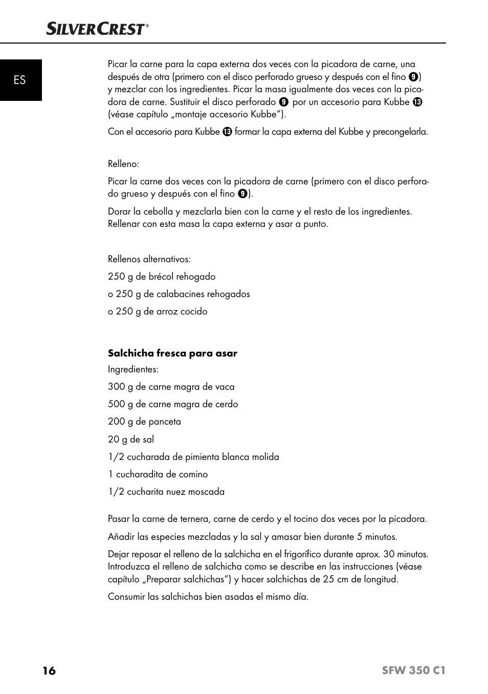 Silvercrest SFW 350 C1 User Manual | Page 19 / 93