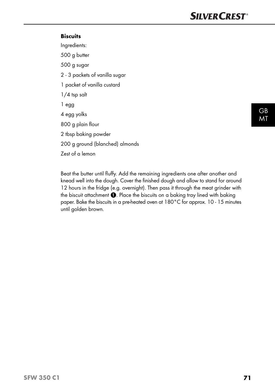 Gb mt | Silvercrest SFW 350 C1 User Manual | Page 74 / 93