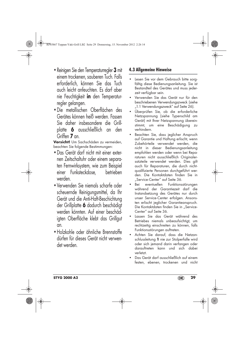 Silvercrest STYG 2000 A2 User Manual | Page 31 / 50