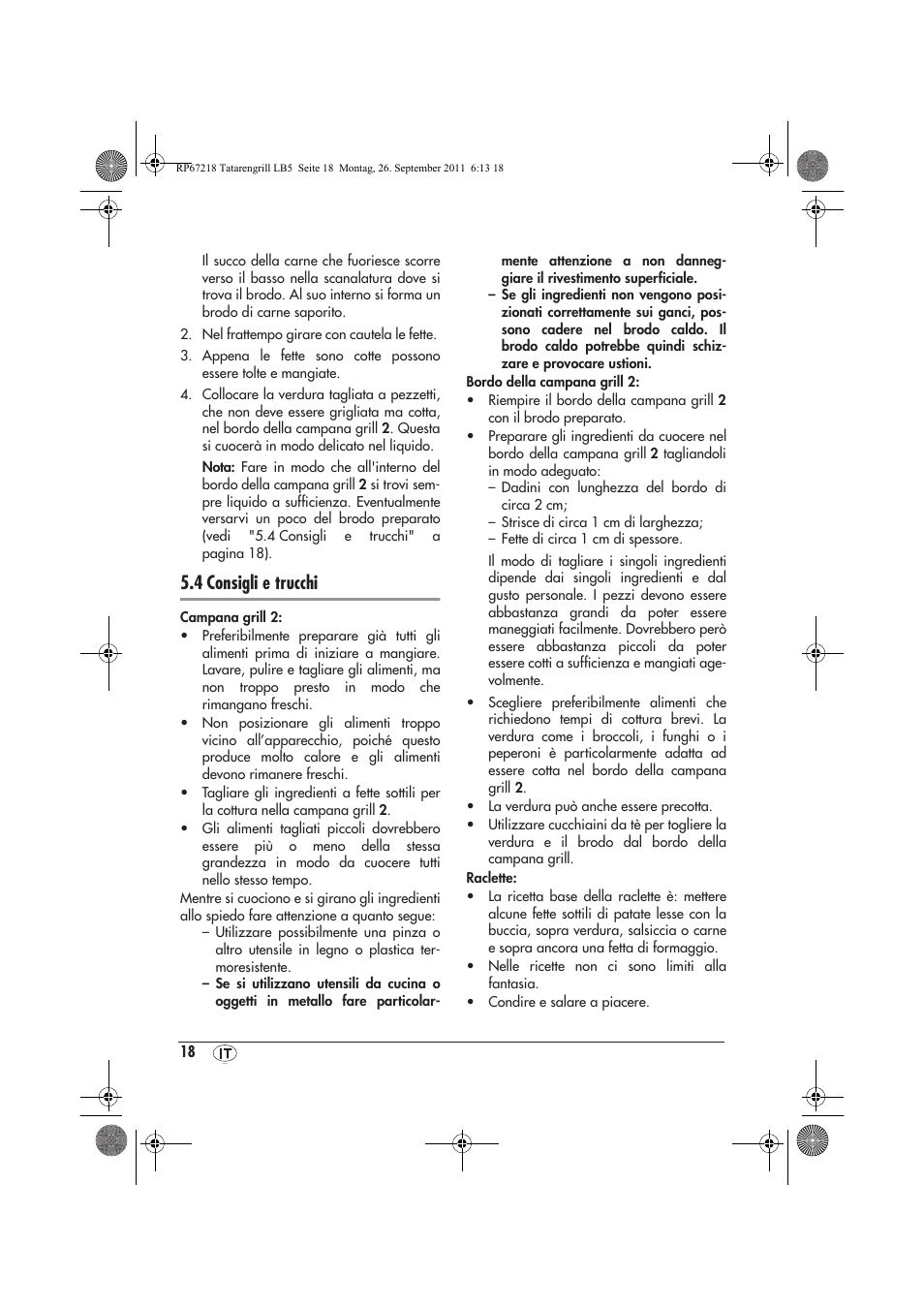 4 consigli e trucchi | Silvercrest STG1200A1 User Manual | Page 20 / 50