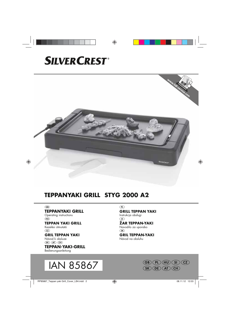 Silvercrest STYG 2000 A2 User Manual | 82 pages