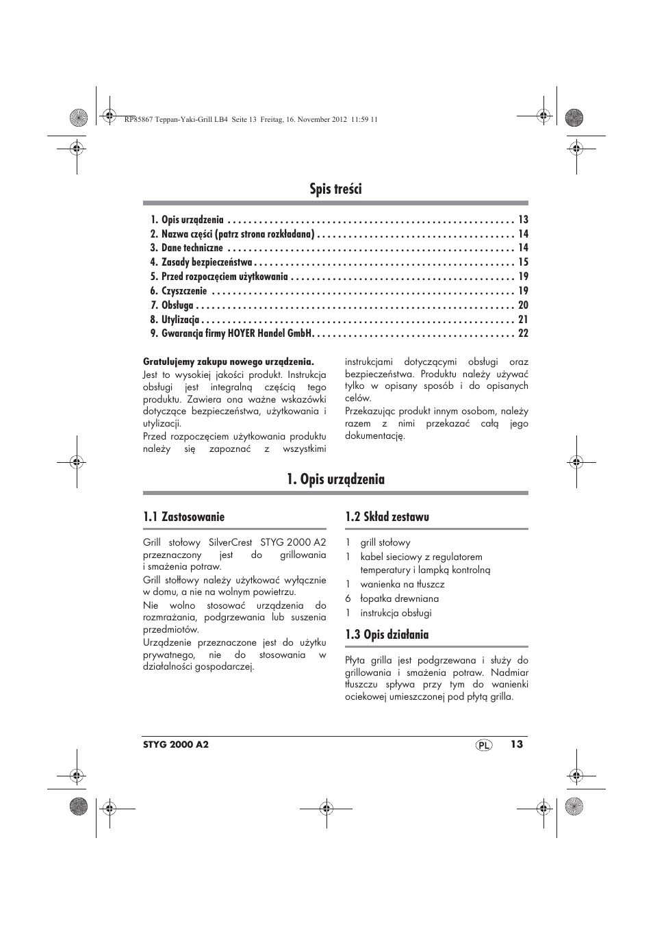 Silvercrest STYG 2000 A2 User Manual | Page 15 / 82