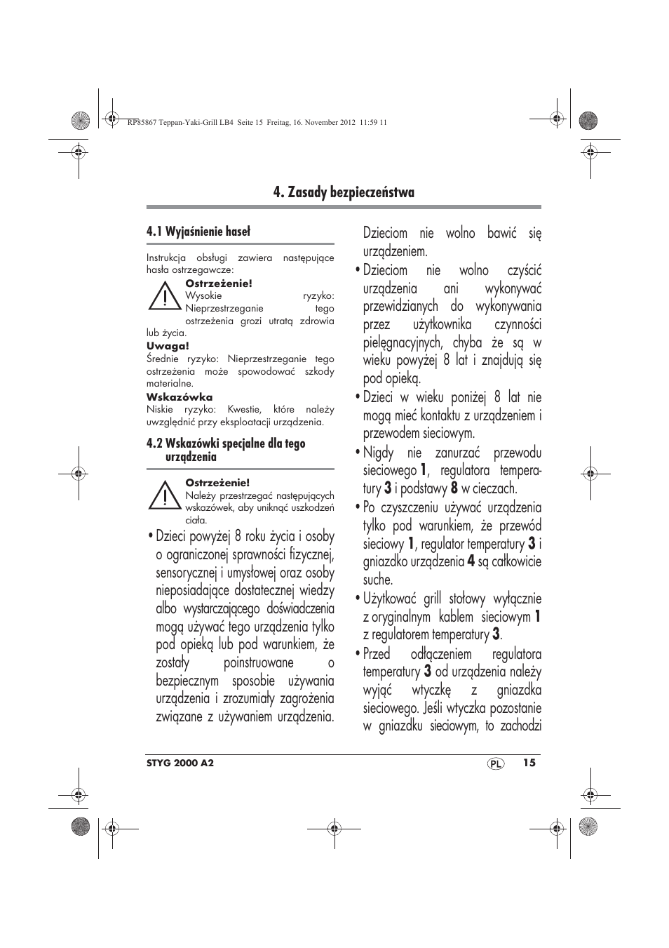 Silvercrest STYG 2000 A2 User Manual | Page 17 / 82