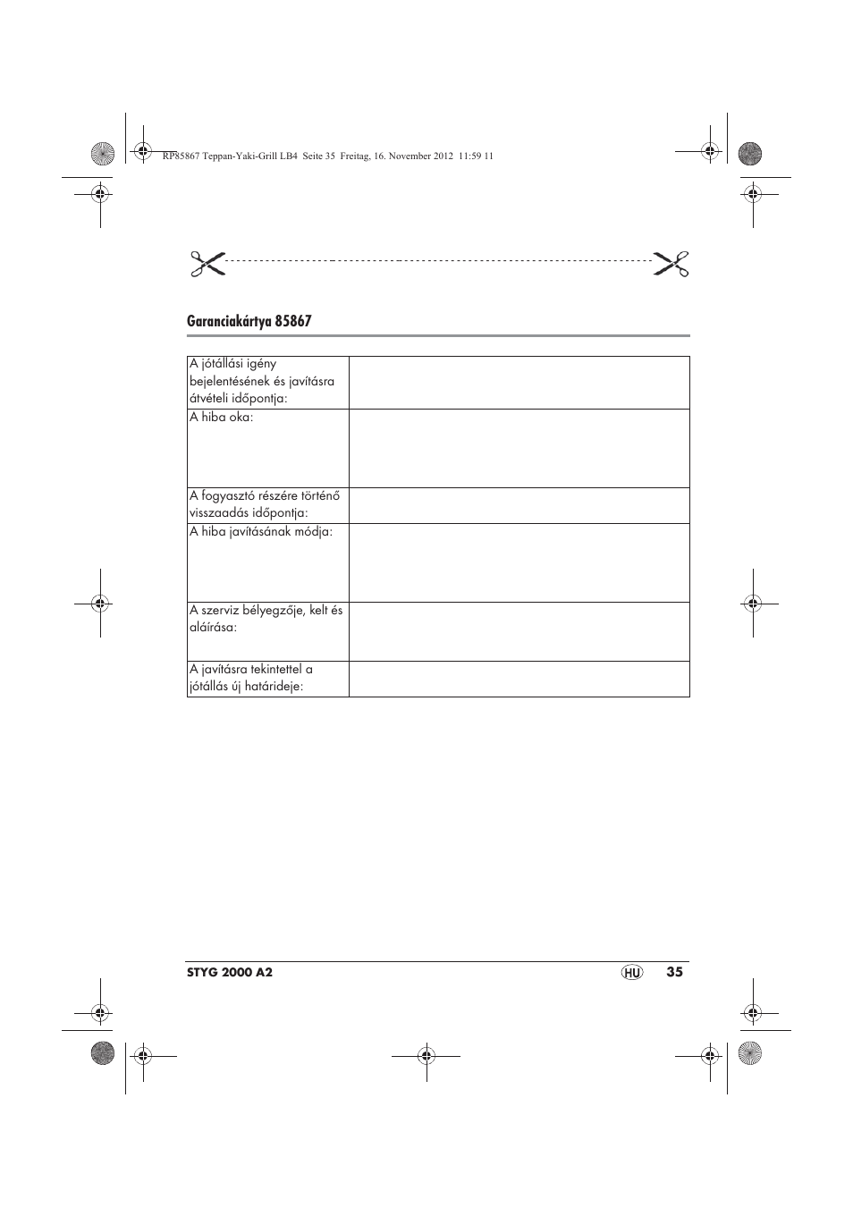 Silvercrest STYG 2000 A2 User Manual | Page 37 / 82