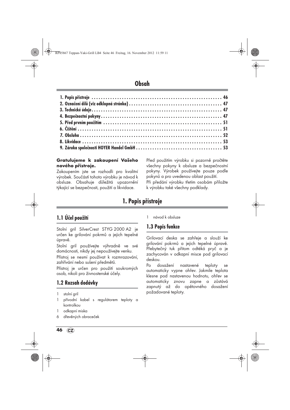 Silvercrest STYG 2000 A2 User Manual | Page 48 / 82