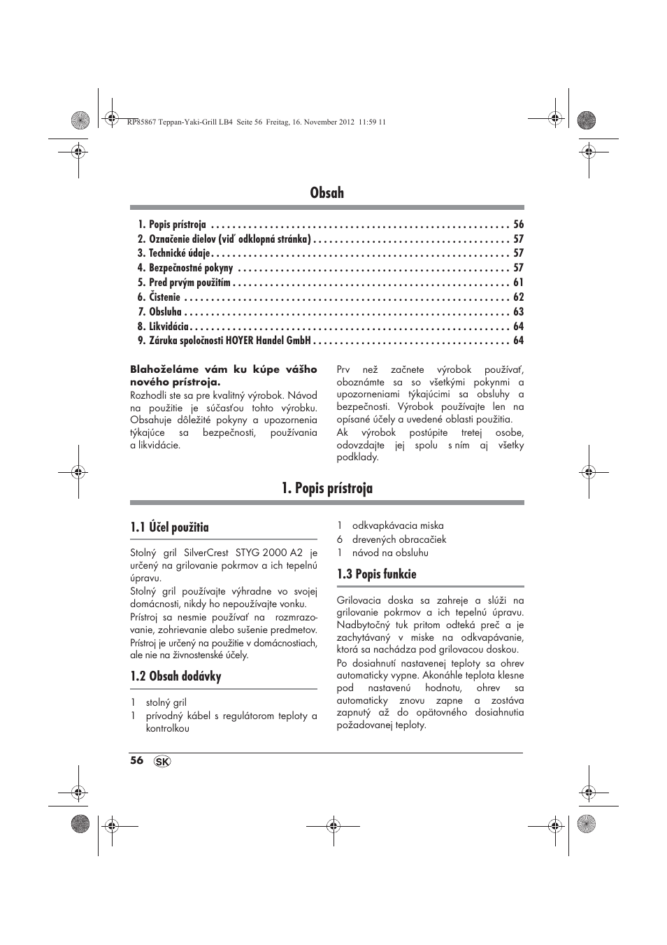 Silvercrest STYG 2000 A2 User Manual | Page 58 / 82