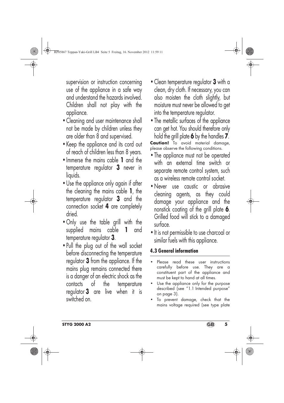 Silvercrest STYG 2000 A2 User Manual | Page 7 / 82