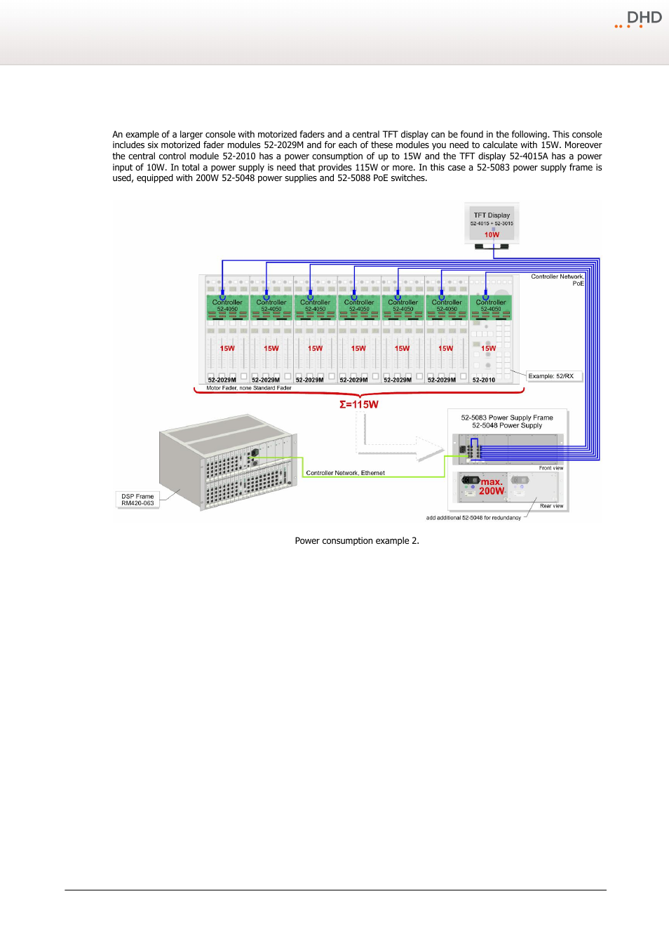 Power consumption example 2, 2 power consumption example 2 | DHD Power Cruiser RX User Manual | Page 15 / 16