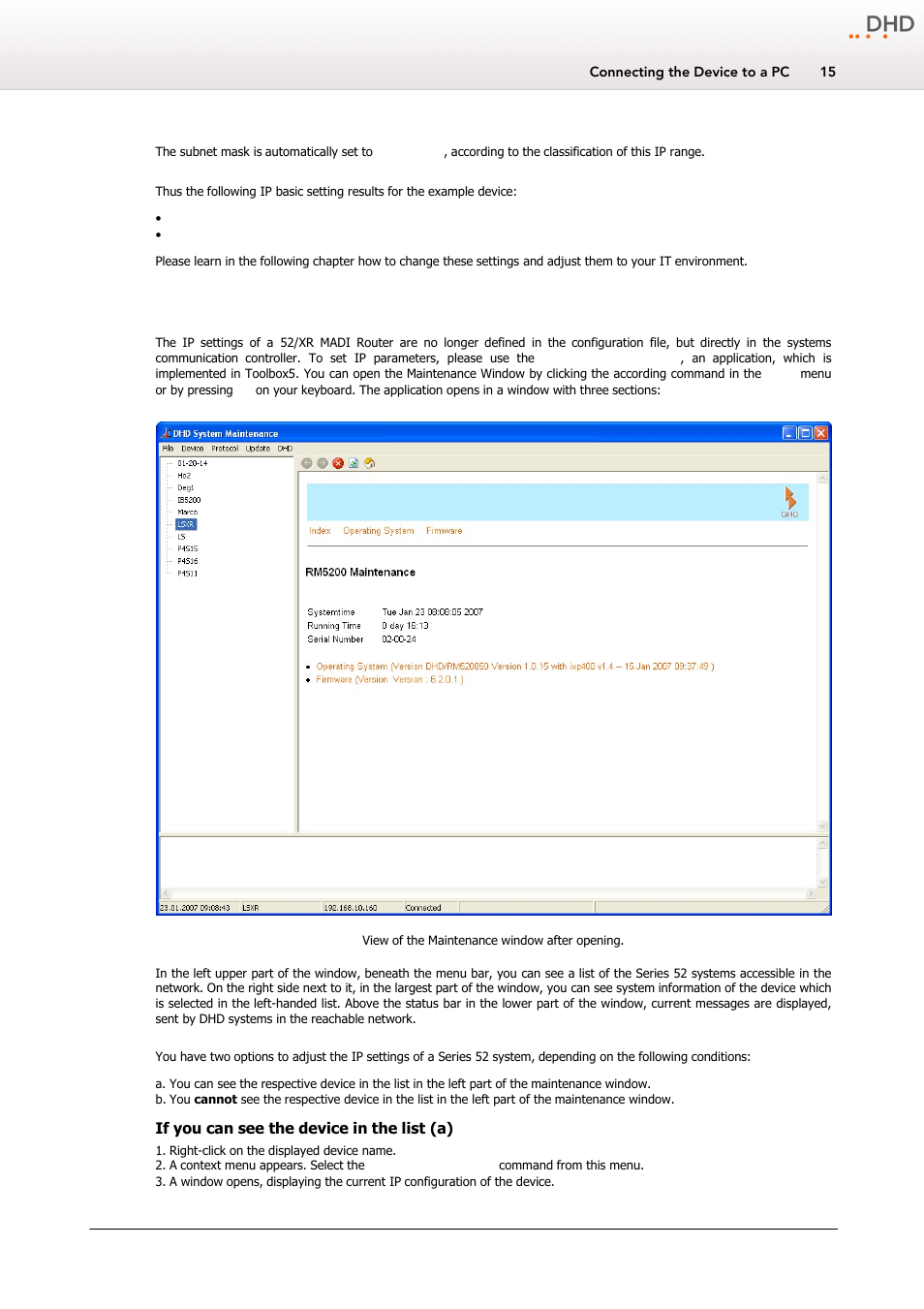 Ip configuration, 2 ip configuration | DHD Power Cruiser MADI 52/XR User Manual | Page 18 / 60