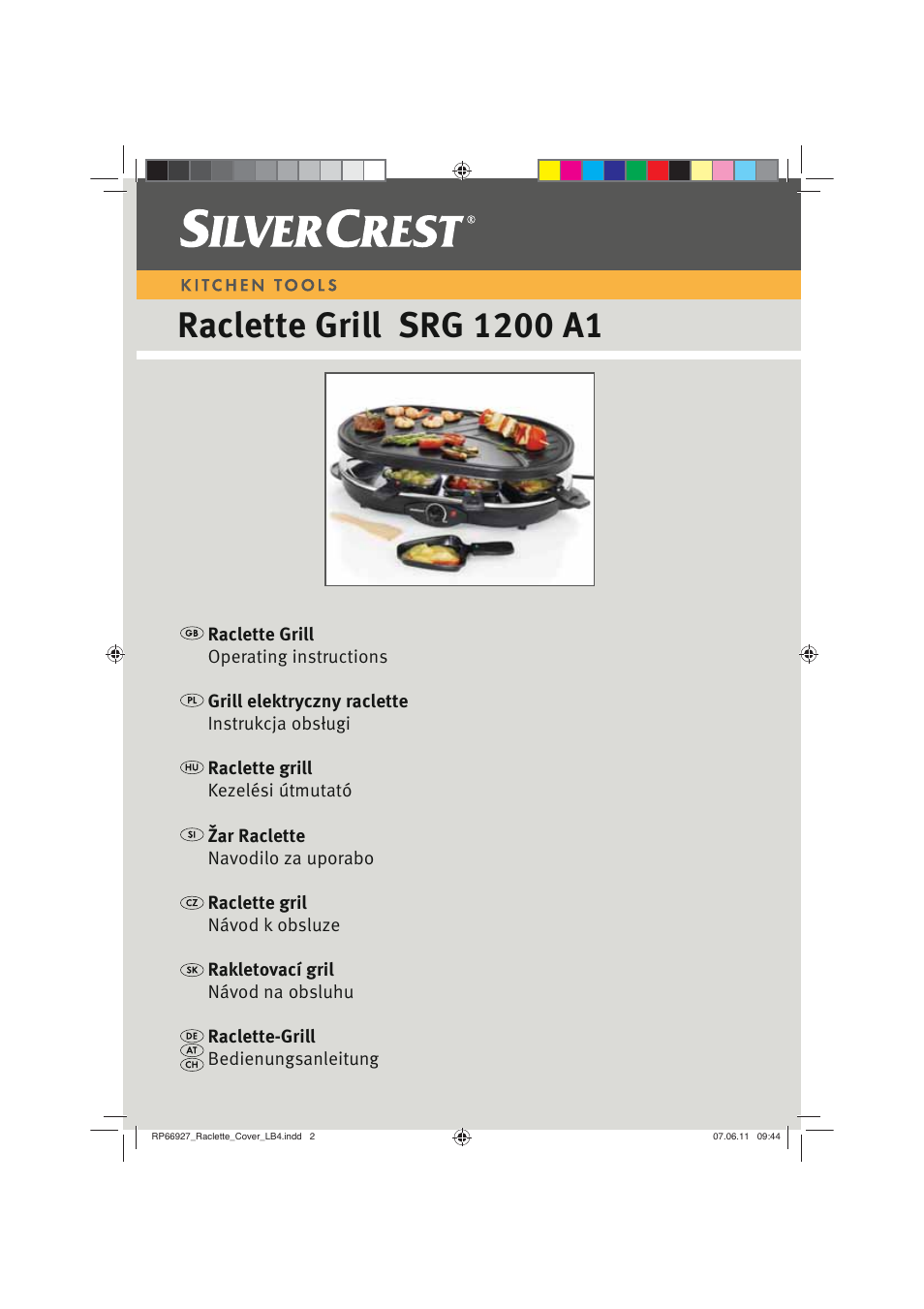 Silvercrest SRG1200A1 User Manual | 70 pages