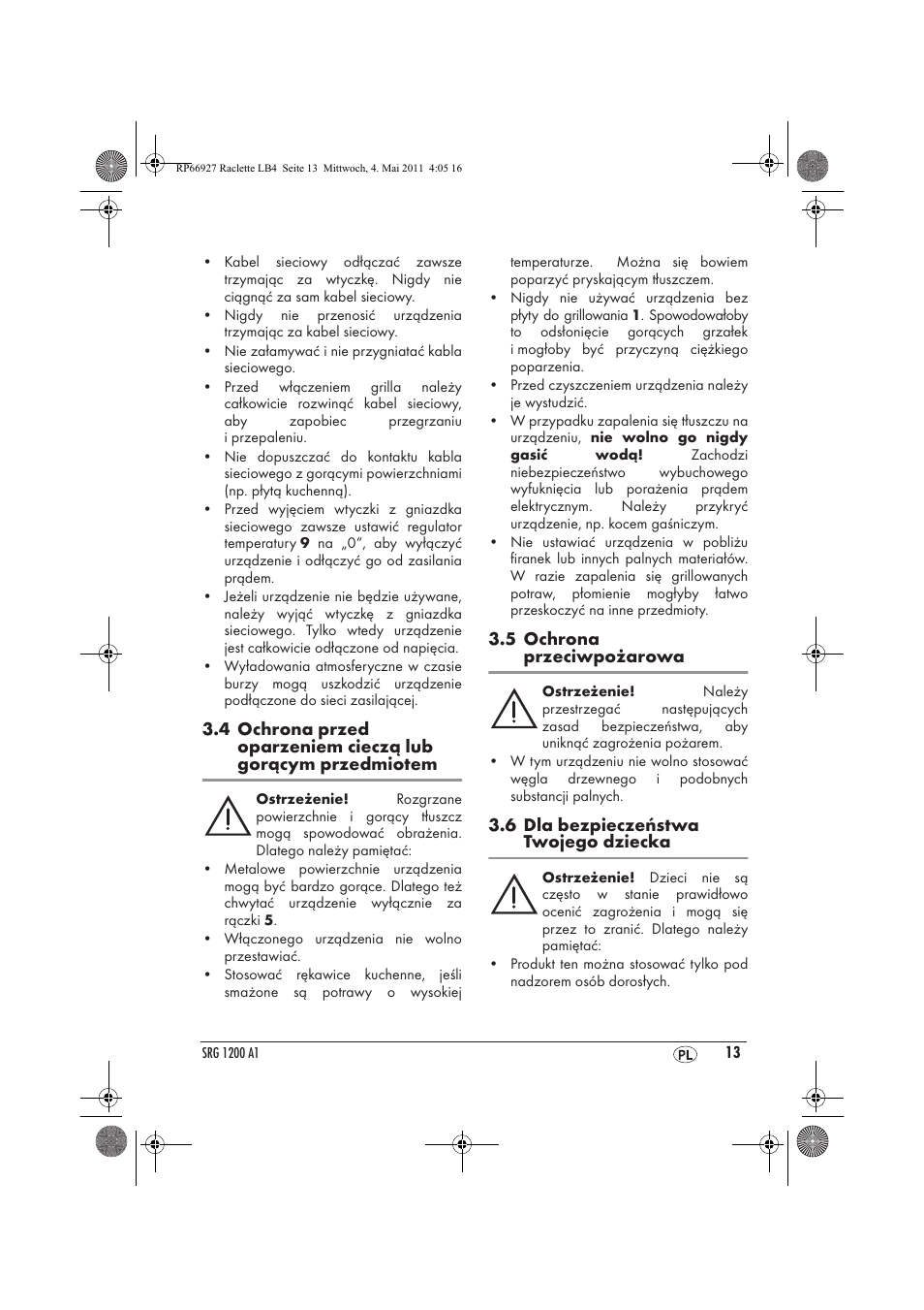 Silvercrest SRG1200A1 User Manual | Page 15 / 70