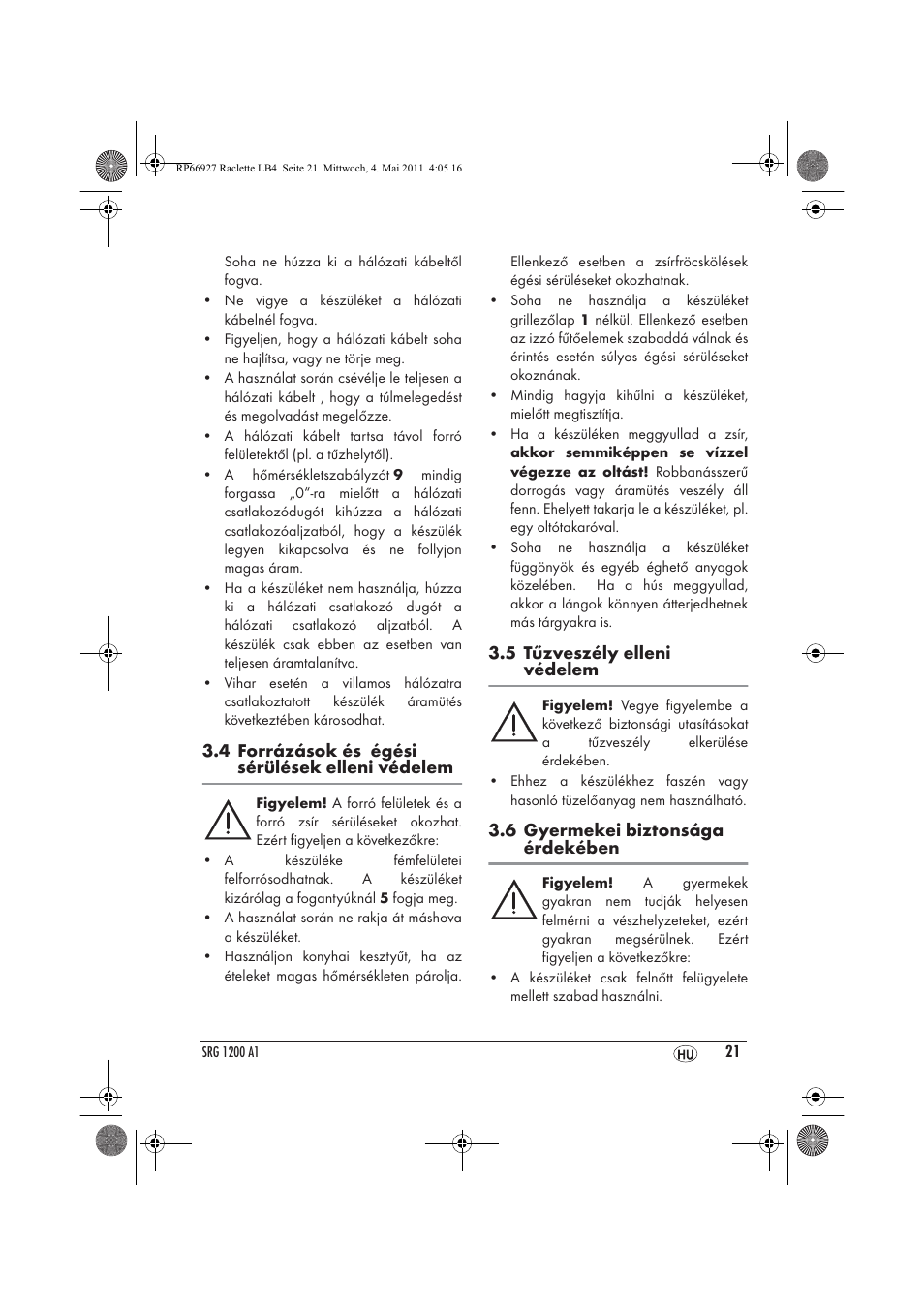 Silvercrest SRG1200A1 User Manual | Page 23 / 70