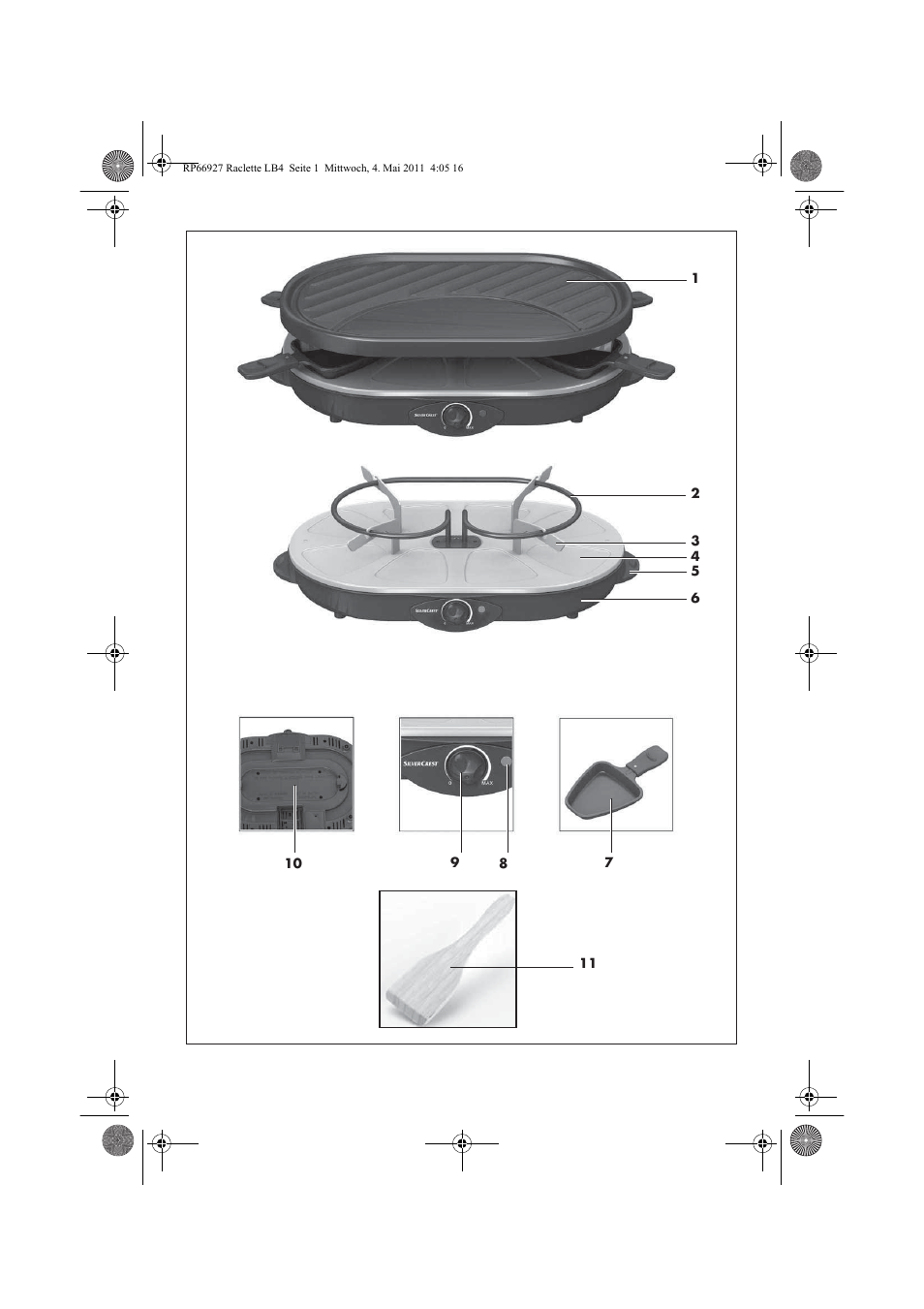 Silvercrest SRG1200A1 User Manual | Page 3 / 70