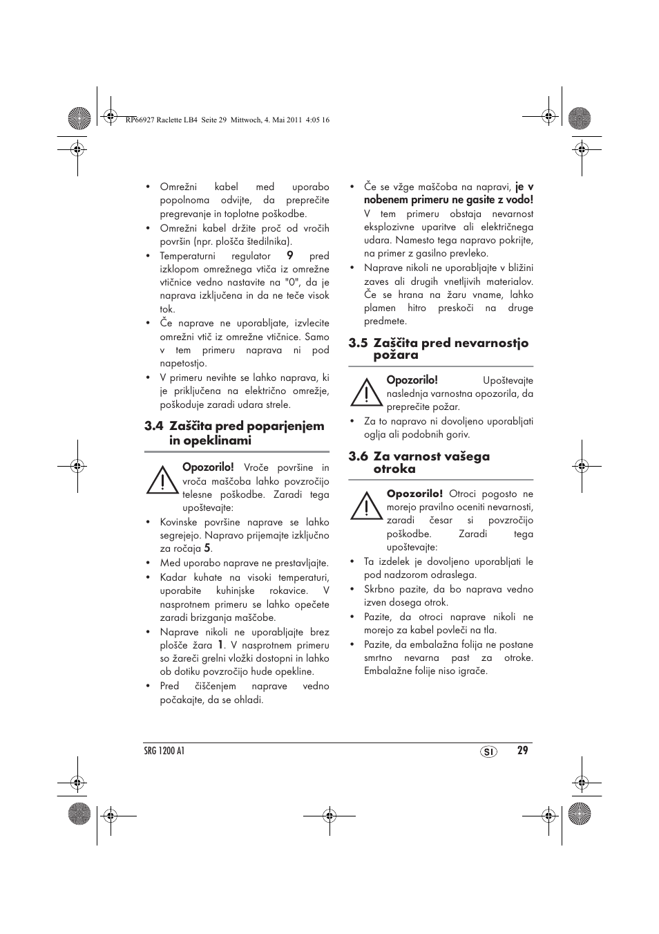 Silvercrest SRG1200A1 User Manual | Page 31 / 70