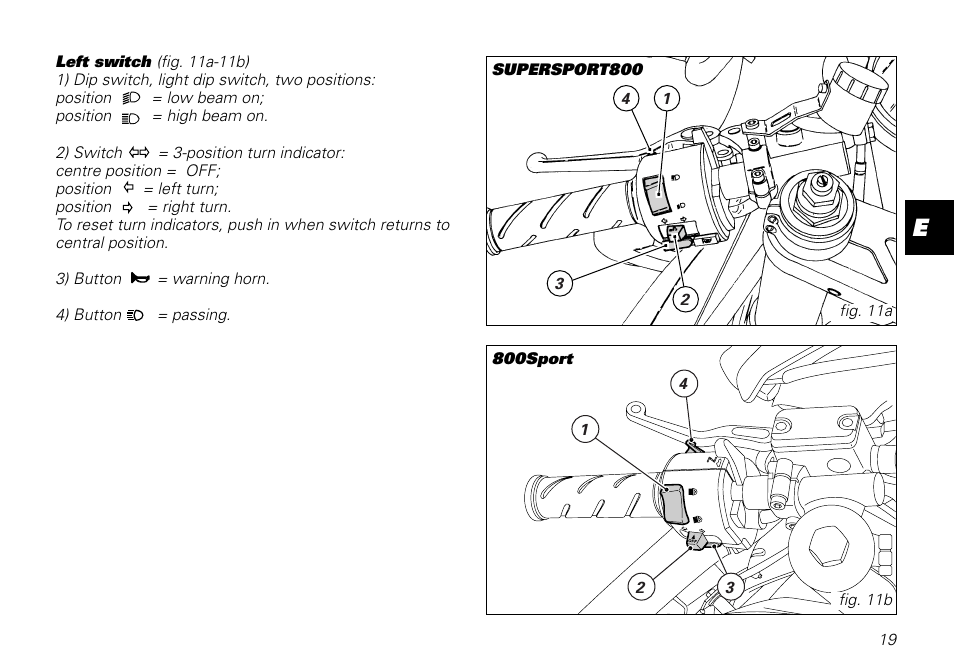 Ducati MOTORHOLDING 800SPORT User Manual | Page 19 / 84