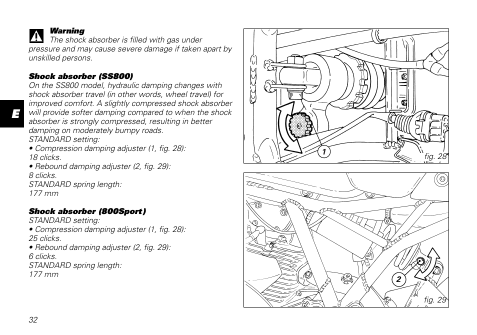 Ducati MOTORHOLDING 800SPORT User Manual | Page 32 / 84