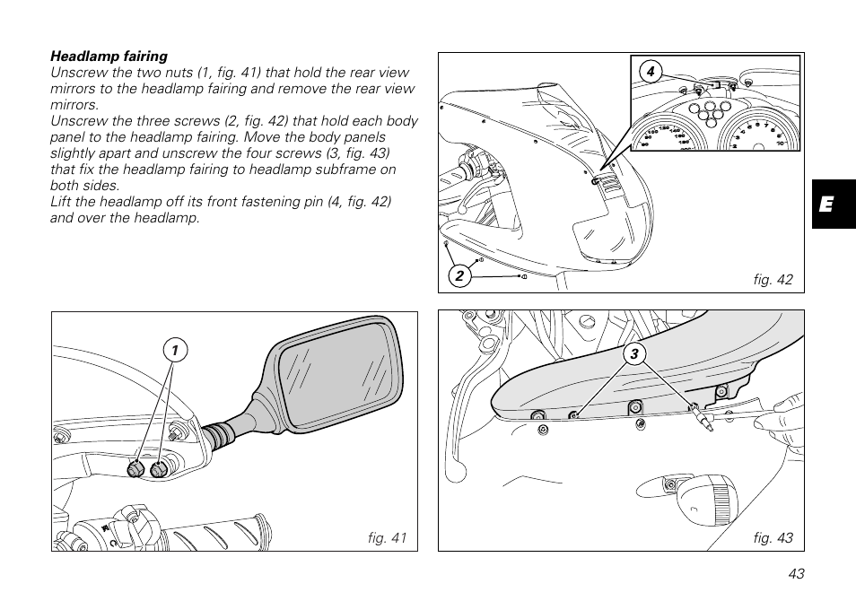 Ducati MOTORHOLDING 800SPORT User Manual | Page 43 / 84