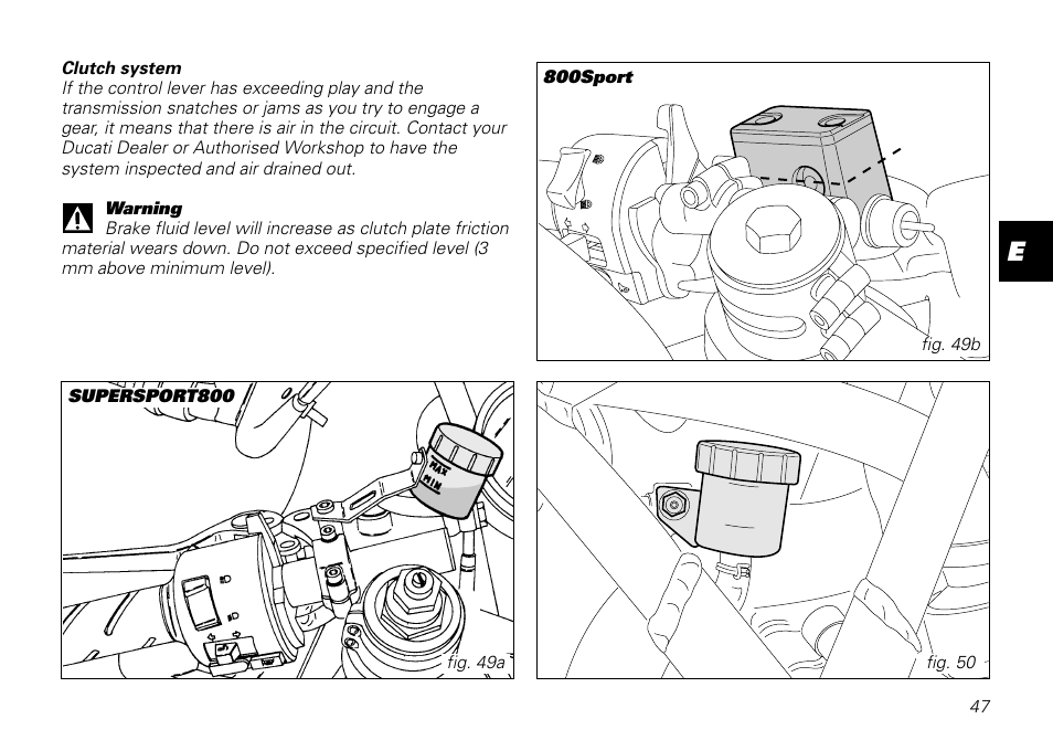 Ducati MOTORHOLDING 800SPORT User Manual | Page 47 / 84