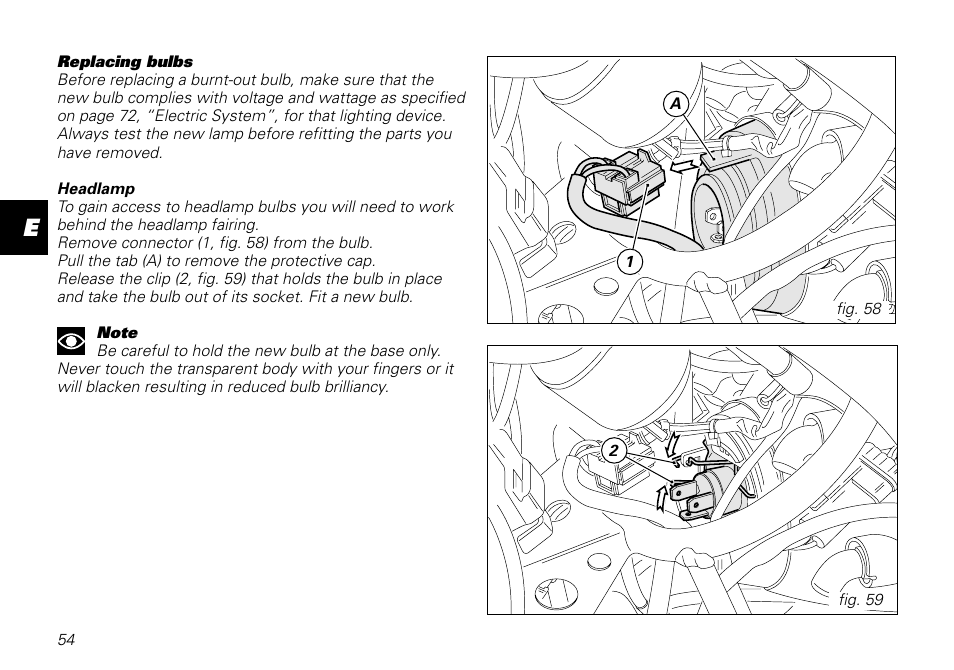 Ducati MOTORHOLDING 800SPORT User Manual | Page 54 / 84