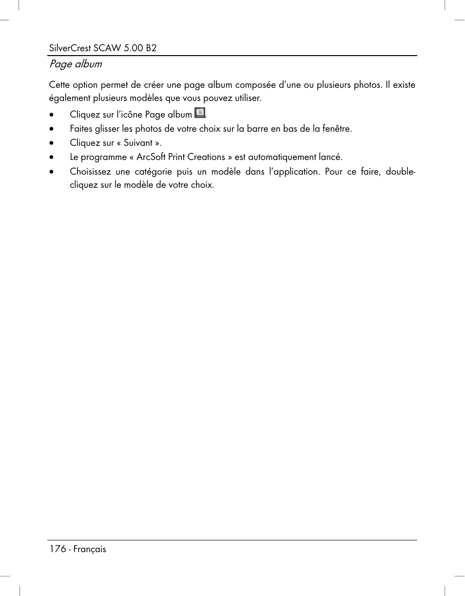 Page album | Silvercrest SCAW 5.00 B2 User Manual | Page 178 / 364