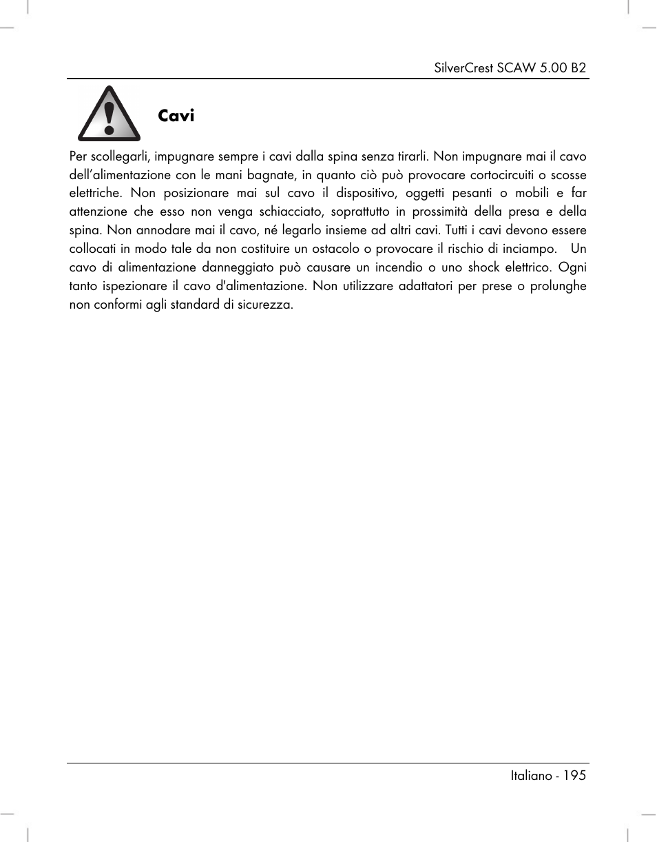 Cavi | Silvercrest SCAW 5.00 B2 User Manual | Page 197 / 364