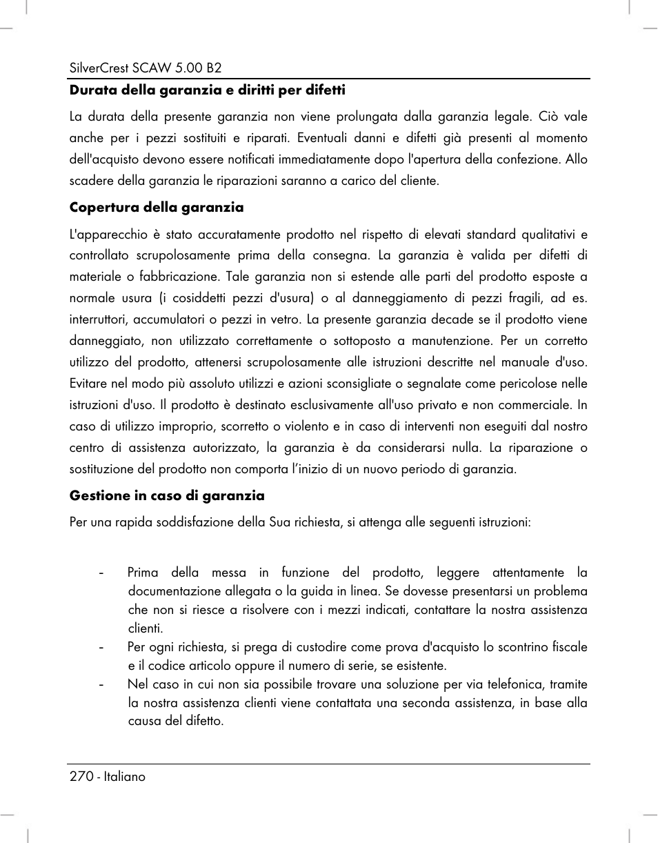 Silvercrest SCAW 5.00 B2 User Manual | Page 272 / 364